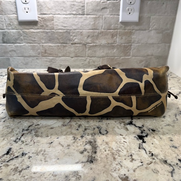 Dooney & Bourke GUC Vintage Giraffe Print Hobo Bag w/Dusty - Picture 4 of 8